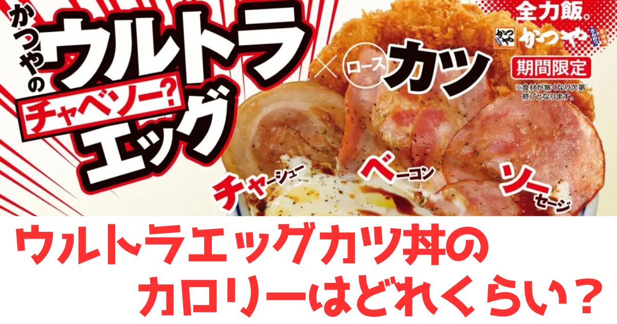 ウルトラエッグカツ丼と文字
